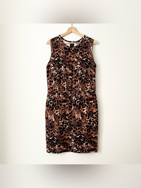 Lord & Taylor Dresses & Skirts - Vintage Lord & Taylor Animal Print Sleeveless Dress Size 10 Stretchy Bodycon